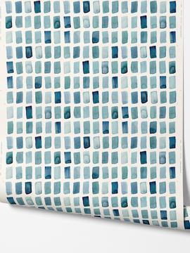 Color Grid Studio Blue Wallpaper